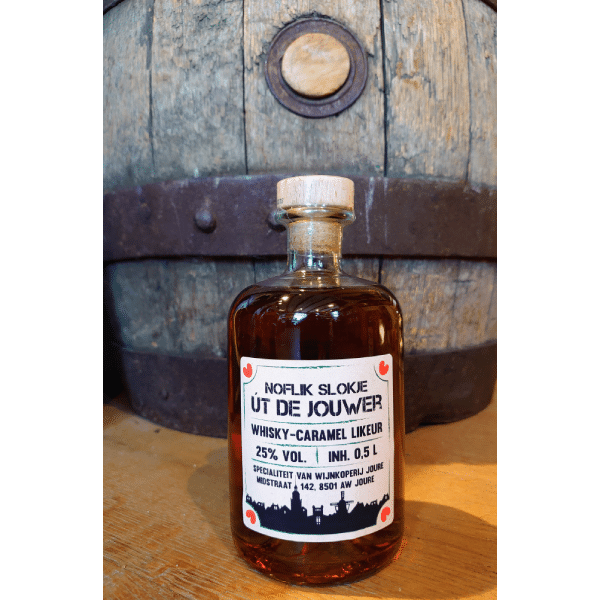 Noflik slokje út de Jouwer whisky - caramel likeur